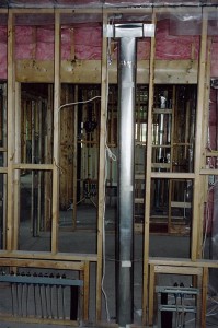 Fresh air supply duct to a room