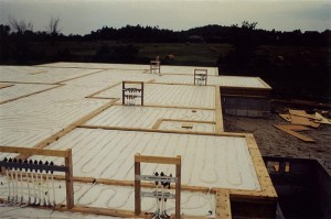 Upper floor ready for 1.5 inch concrete topping