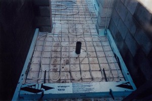 slab on grade floor ready to receive 5 inches of concrete