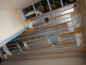 Radiant ceiling heating