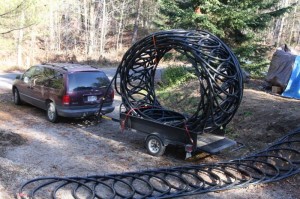 Ground source heat pump lake loop assembly